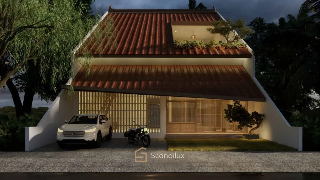 Desain Rumah Japandi 2 Lantai